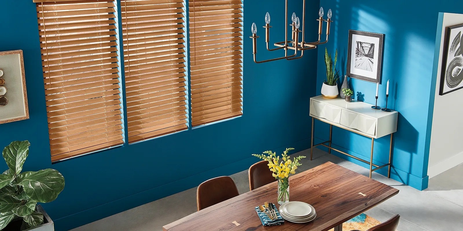 Wood blinds | Floor to Ceiling Sycamore