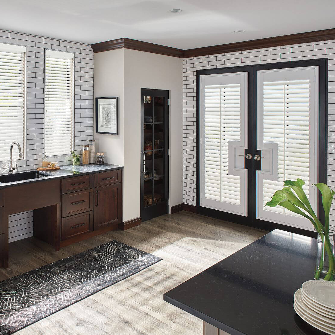 Window treatments composite blinds | Floor to Ceiling Sycamore