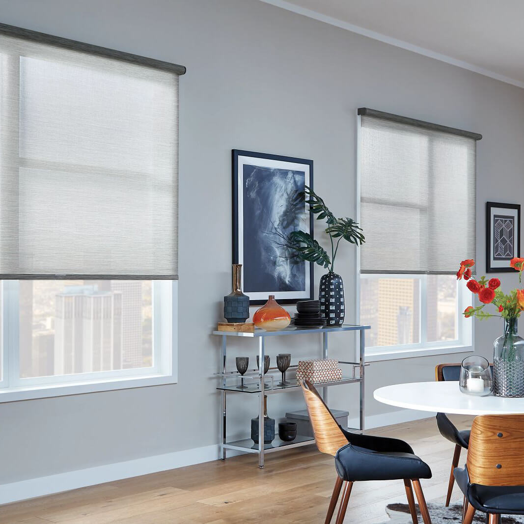 Window soft blinds | Floor to Ceiling Sycamore