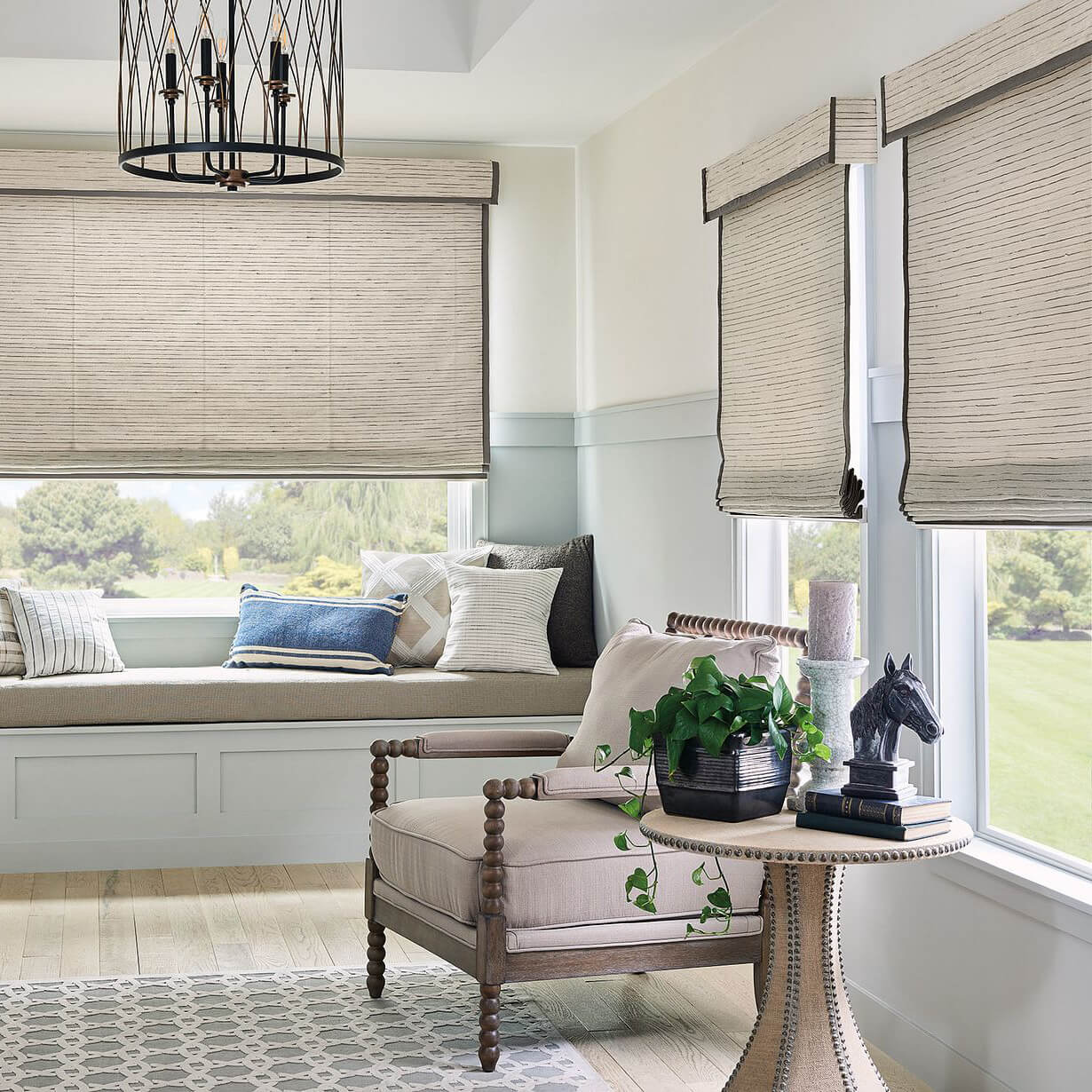 Window soft blinds | Floor to Ceiling Sycamore