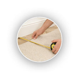 Picture of person measuring floor