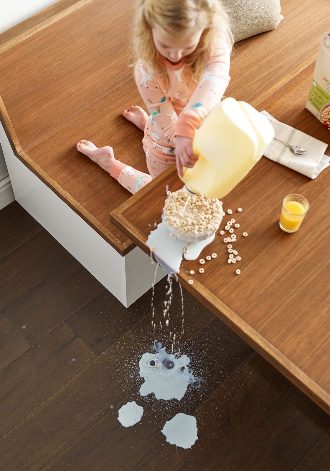 Milk spill cleaning | Floor to Ceiling Sycamore