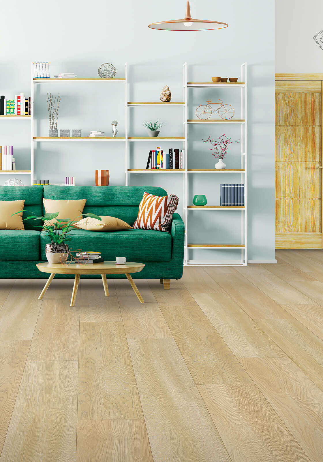 Living room flooring | Floor to Ceiling Sycamore